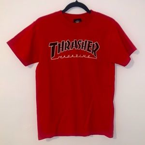 RED THRASHER SHIRT// 10/10 CONDITION// BRAND NEW